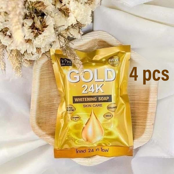 24K Gold Whitening Soap 4 pieces Package
