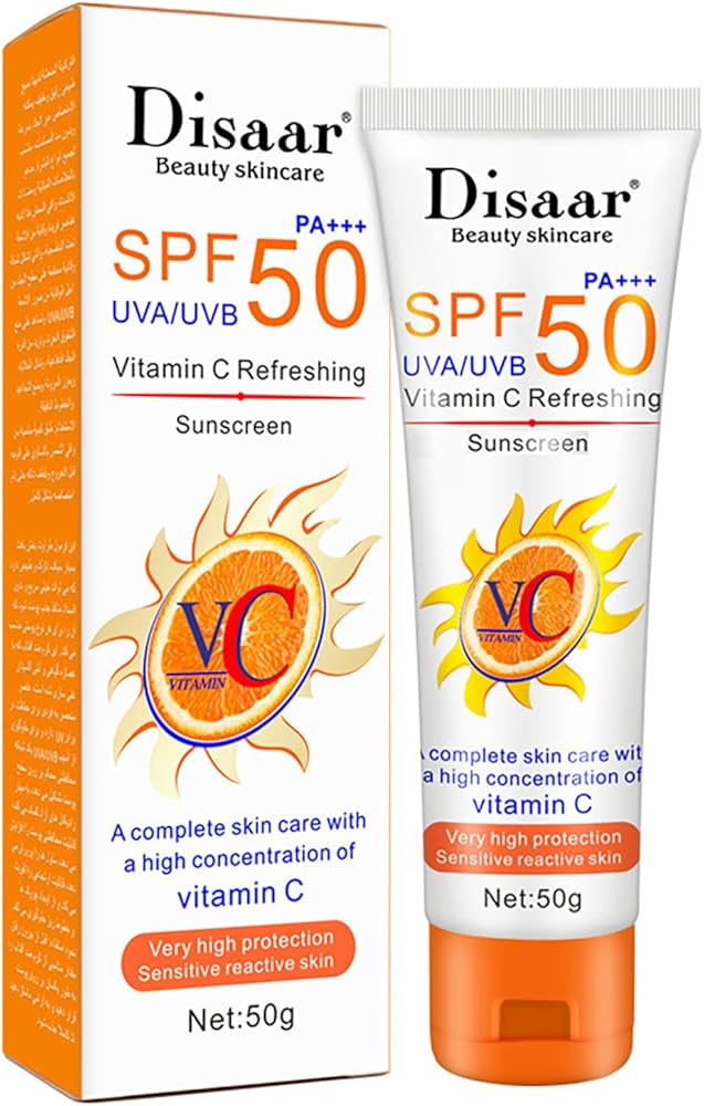 Disaar Beauty Skincare SPF 50 Vitamin C Sunscreen