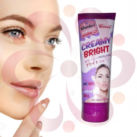 Civic Creamy Bright Facial foam for Moisturizing and Whitening