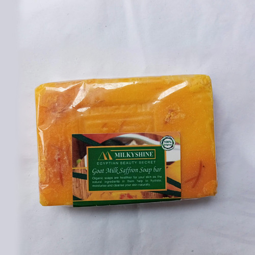 Milky shine Egyptian beauty secret saffron Goatmilk soap