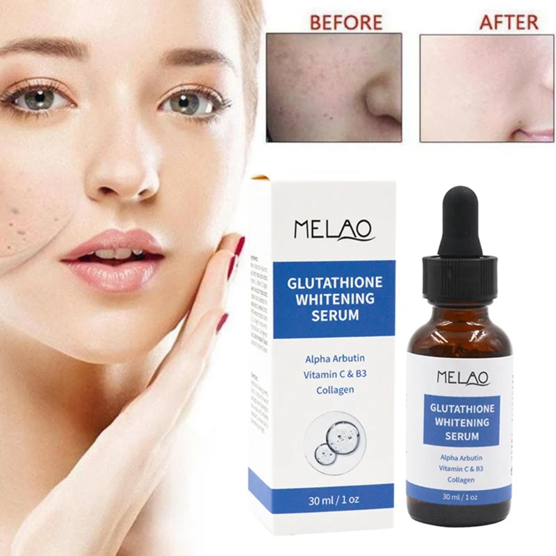 Melao Glutathione Whitening Alpha Arbutin Vitamin C & B3 & Collagen Serum